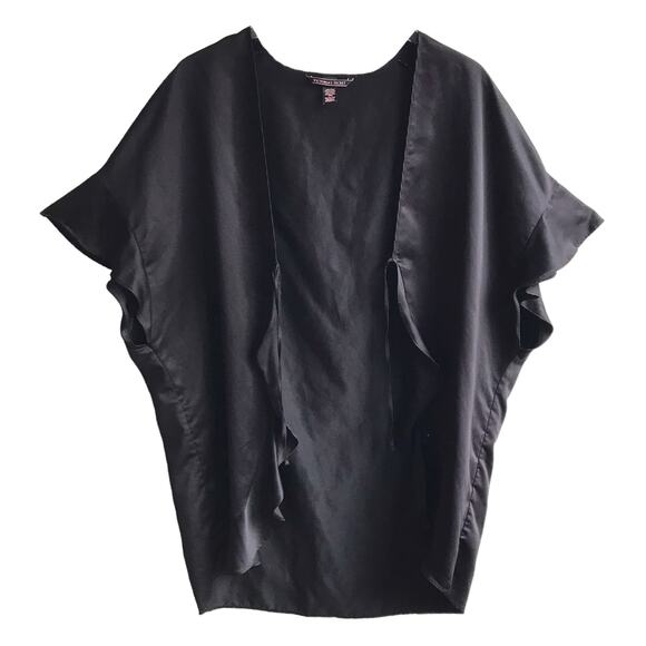 Victoria’s Secret Love Kimono One Size Ruffle Front Dolman Sleeve Tie Front Robe - Picture 11 of 14